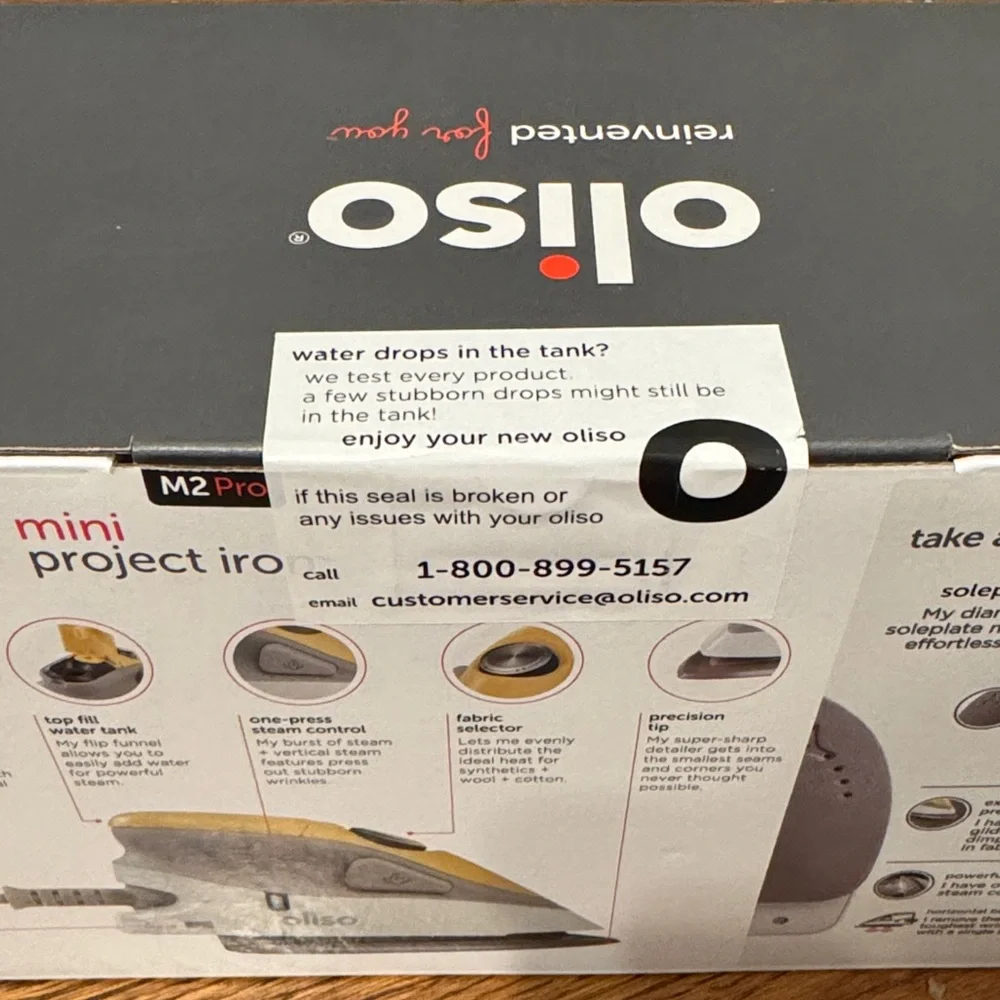 Oliso M2 Pro Mini Project Iron - Yellow and Gray - Picture 2 of 3